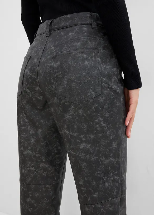 Pantalon enduit, aspect vieilli, bonprix