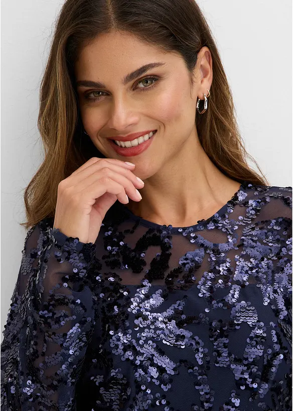 Combinaison avec haut brod&eacute; de sequins, bonprix