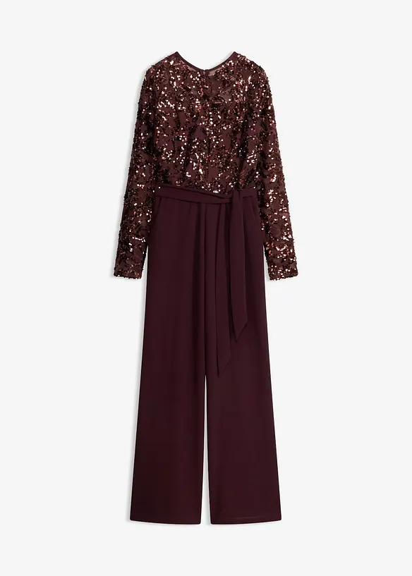 Combinaison avec haut brod&eacute; de sequins, bonprix