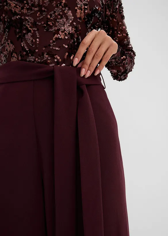 Combinaison avec haut brod&eacute; de sequins, bonprix