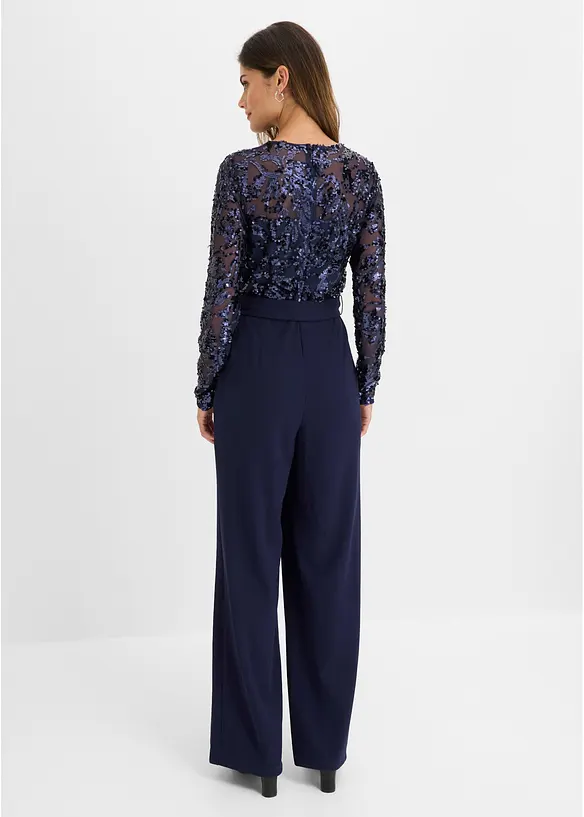 Combinaison avec haut brod&eacute; de sequins, bonprix