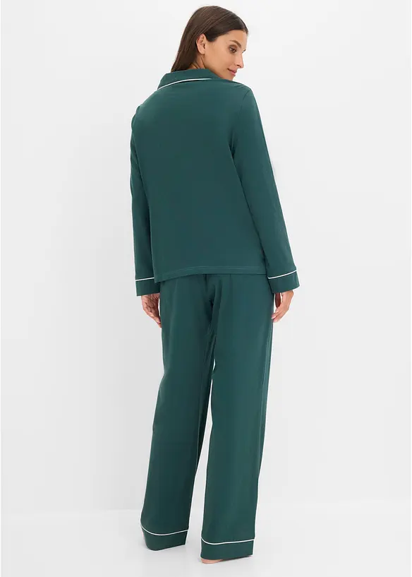 Pyjama boutonn&eacute; en coton doux, bonprix