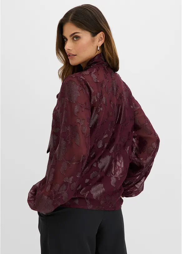Blouse ample &agrave; broderies, bonprix
