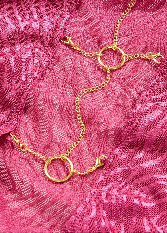 Stringbody mit abnehmbaren Kettendetails, bonprix