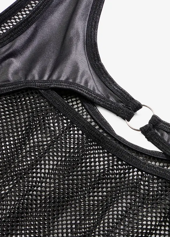 Kleid mit Wetlook, bonprix