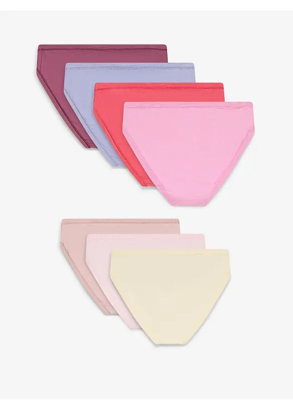Lot de 7 slips en coton doux, bonprix