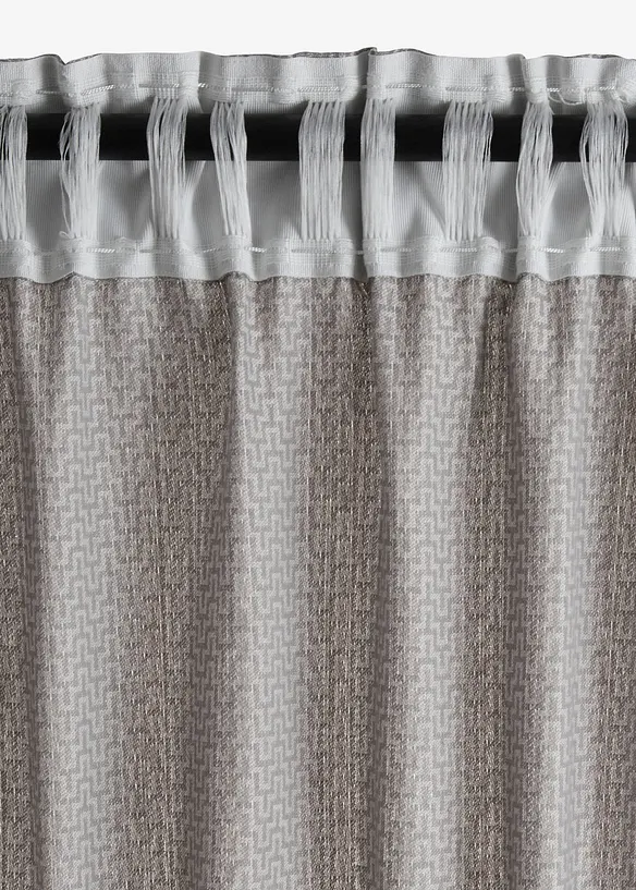 Jacquard Vorhang aus Bio-Baumwolle (1er Pack), bonprix
