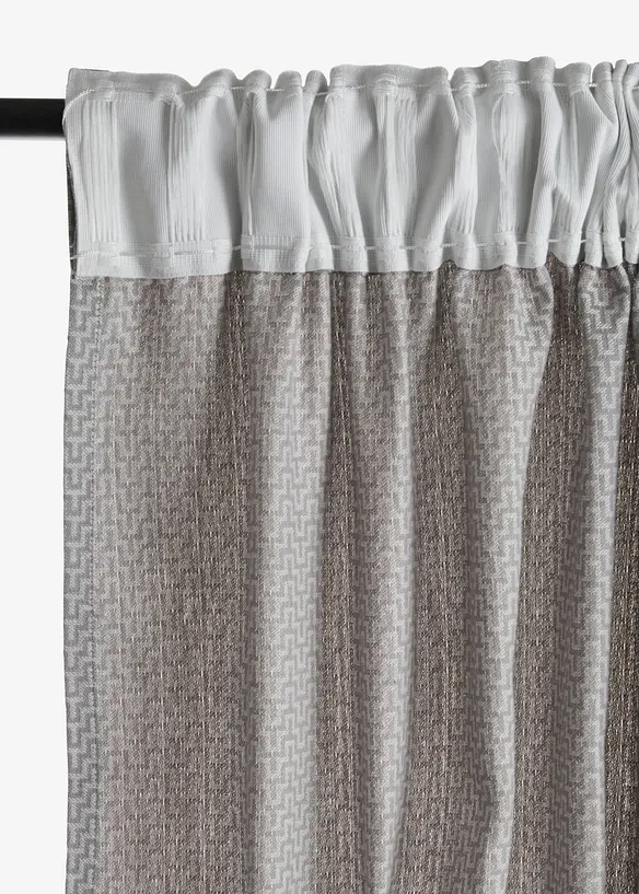 Jacquard Vorhang aus Bio-Baumwolle (1er Pack), bonprix