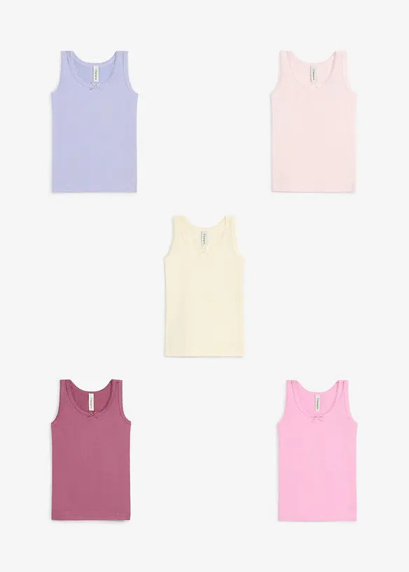 Lot de 5 caracos en coton, bonprix