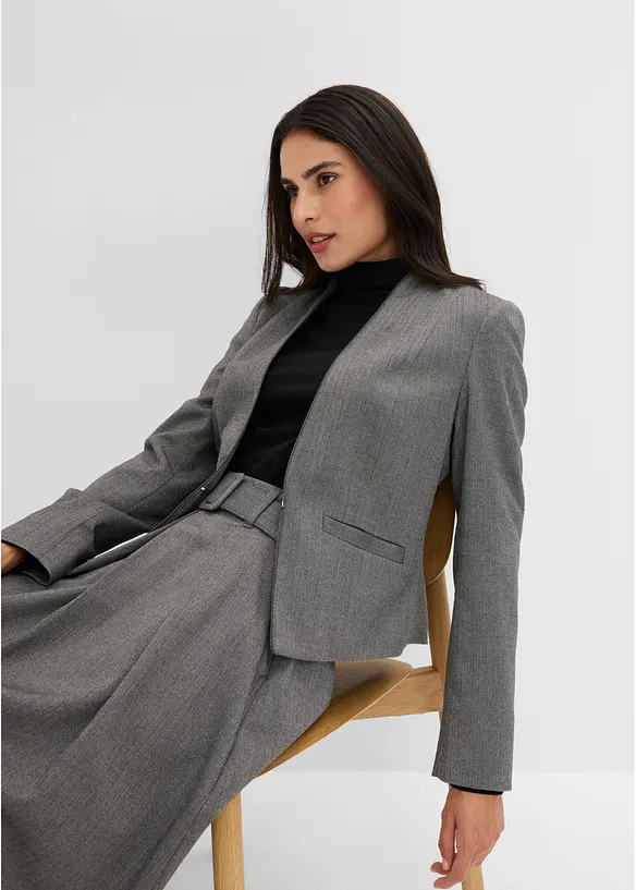 Blazer &agrave; motif chevrons, bonprix
