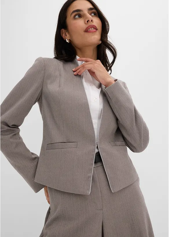 Blazer &agrave; motif chevrons, bonprix