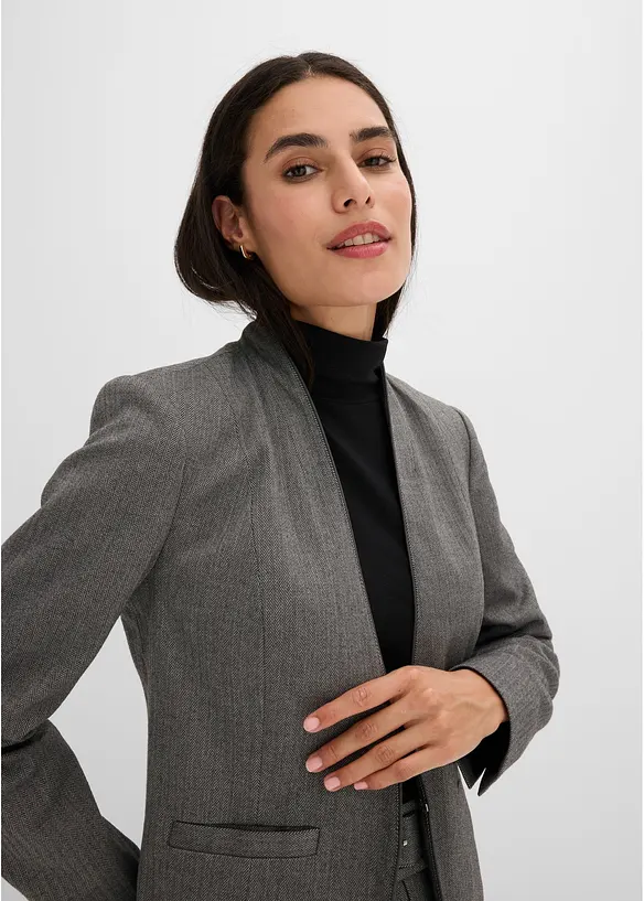 Blazer &agrave; motif chevrons, bonprix