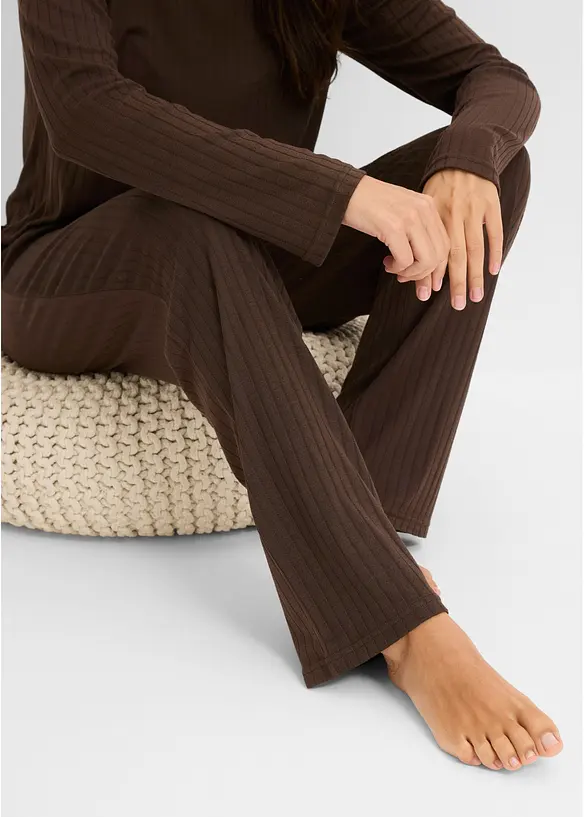 Pyjama aus weichem Pointelle-Jersey, bonprix