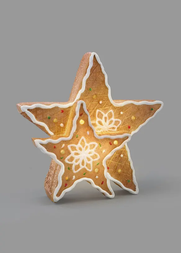 Objet d&eacute;co LED &eacute;toiles aspect pain d&rsquo;&eacute;pices, bonprix