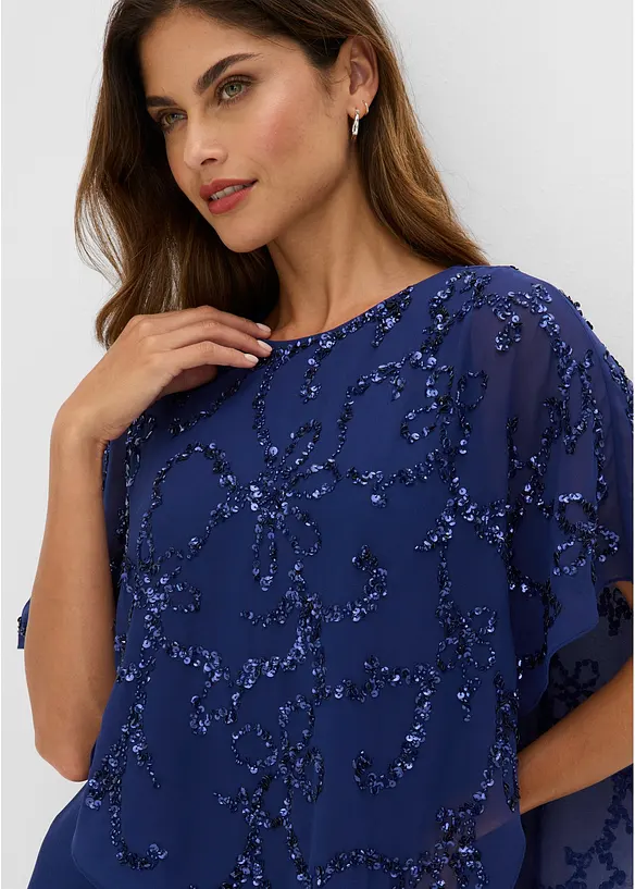 Robe de cocktail &agrave; sequins, bonprix