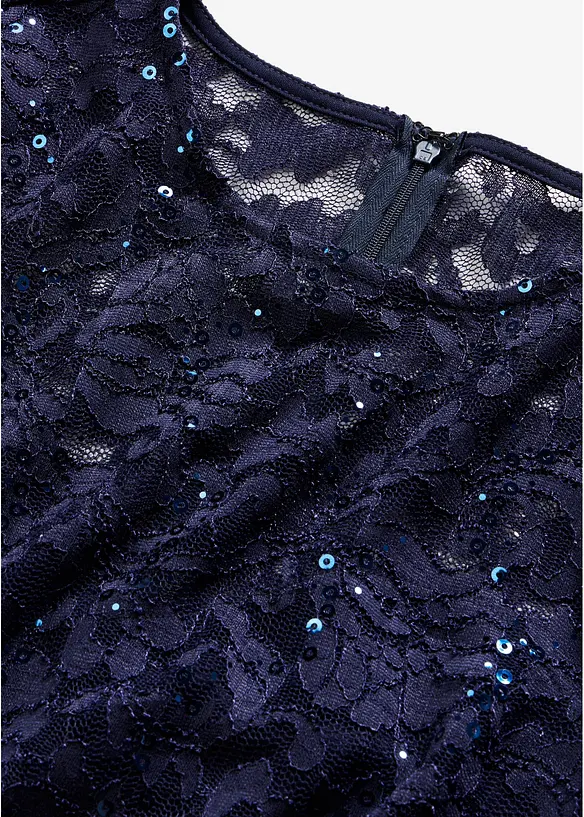 Robe &agrave; dentelle et sequins, bonprix