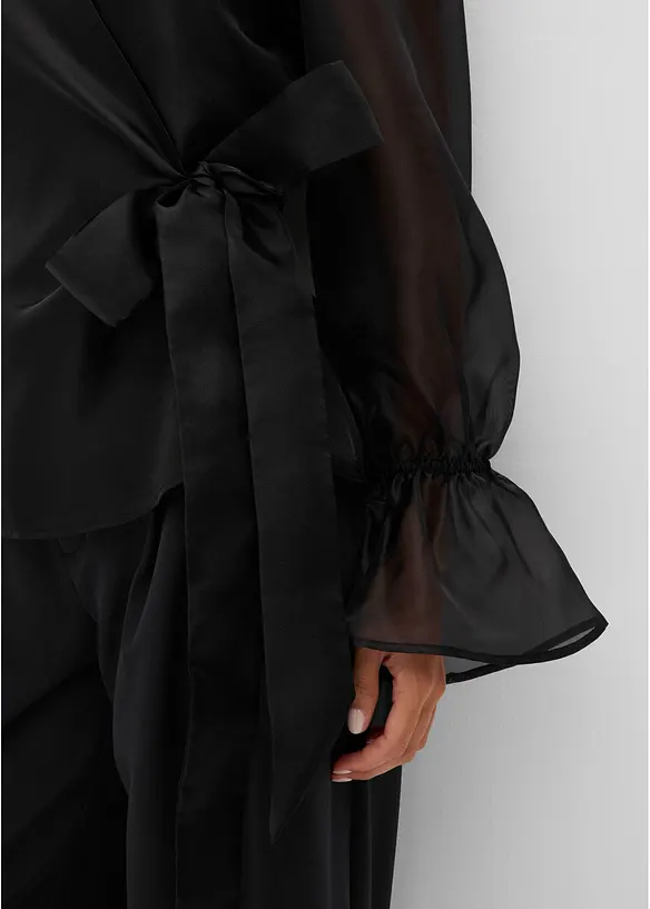 Blouse en tulle brillant, bonprix
