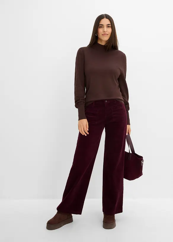 Feinstrickpullover mit Ajour, bonprix