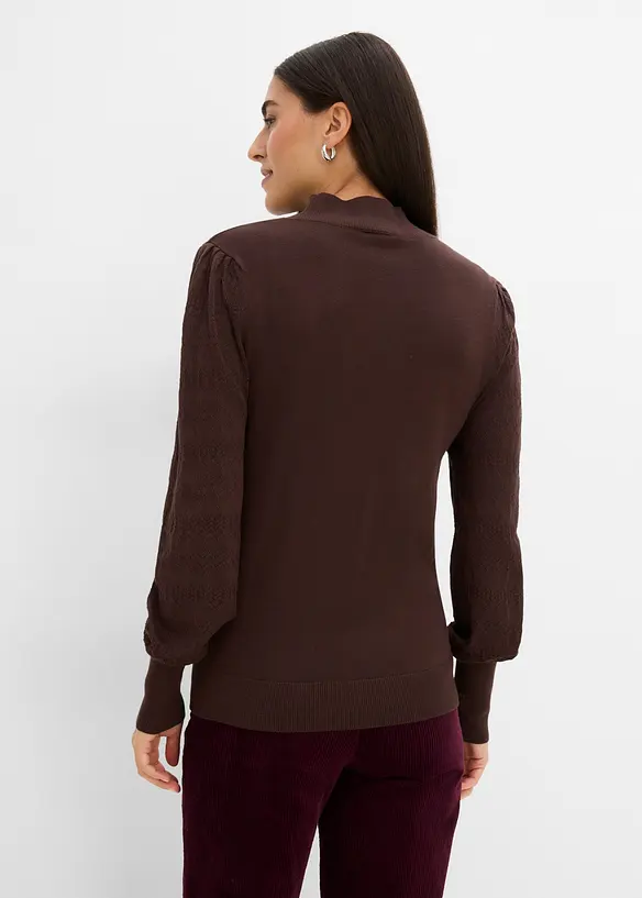 Feinstrickpullover mit Ajour, bonprix
