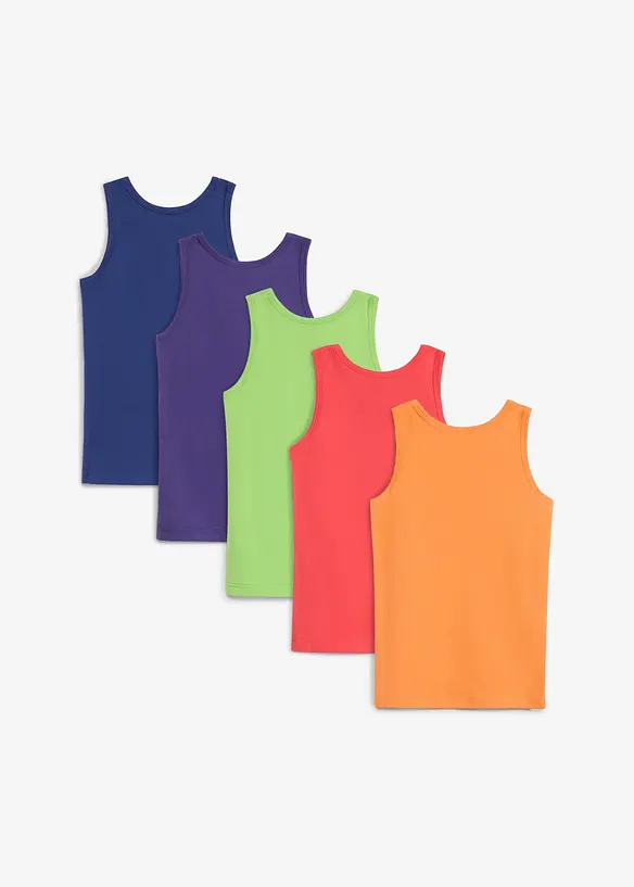 Lot de 5 d&eacute;bardeurs en coton extensible, bonprix