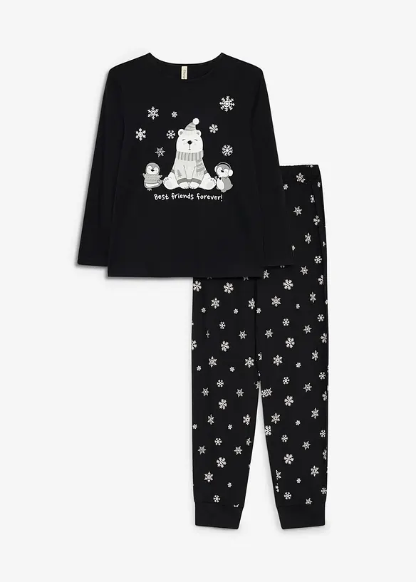 Pyjama 100% coton avec masque de sommeil, bonprix