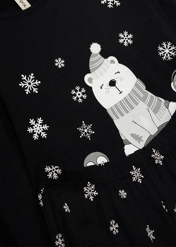 Pyjama 100% coton avec masque de sommeil, bonprix