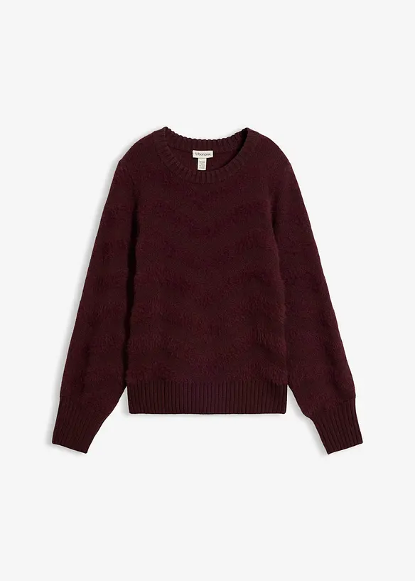 Pull avec fil duveteux, bonprix