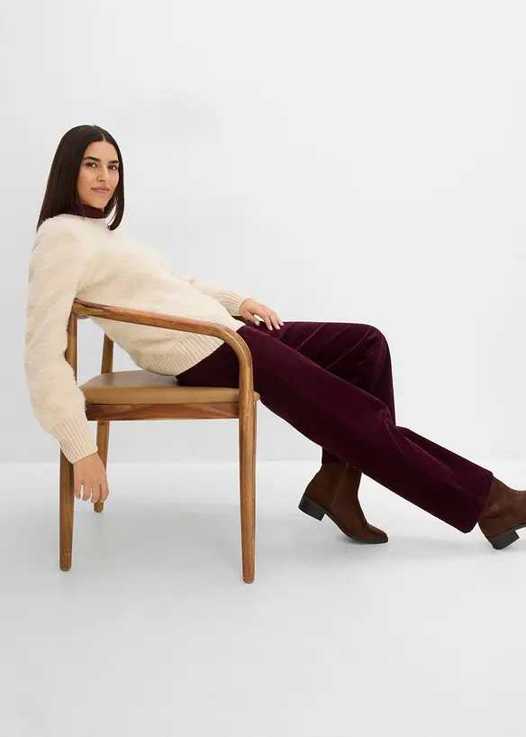 Pull avec fil duveteux, bonprix