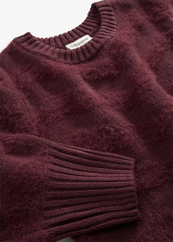 Pull avec fil duveteux, bonprix