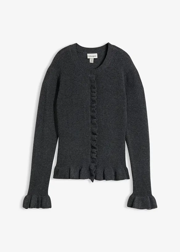 Gilet en maille ajour&eacute;e, bonprix