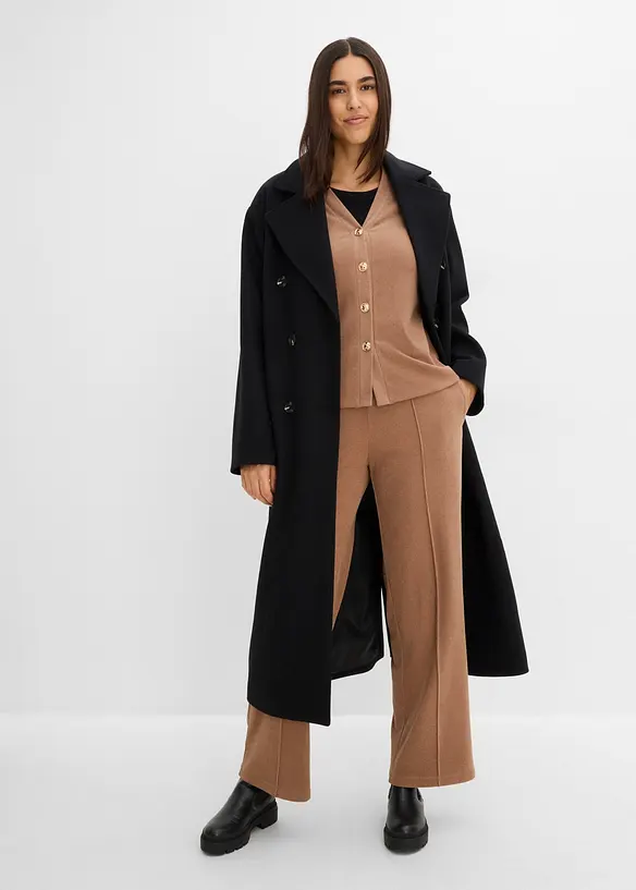 Cardigan aus weichem Rippjersey, bonprix