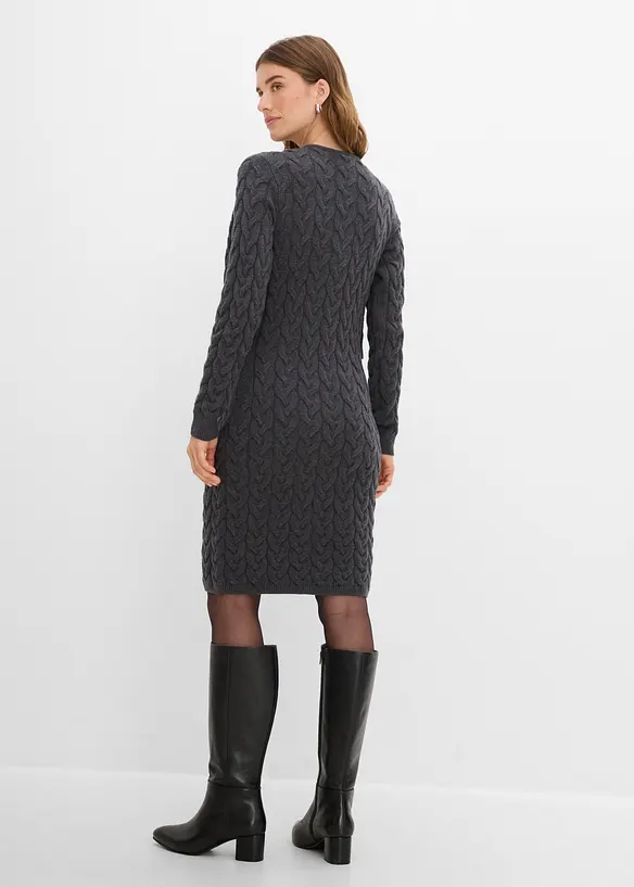 Robe en maille avec bol&eacute;ro, effet 2en1, bonprix