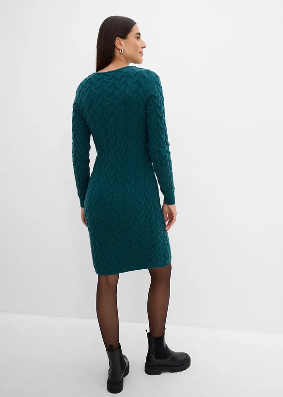 Strickkleid mit angesetztem Bolero - 2 in 1 Optik, bonprix