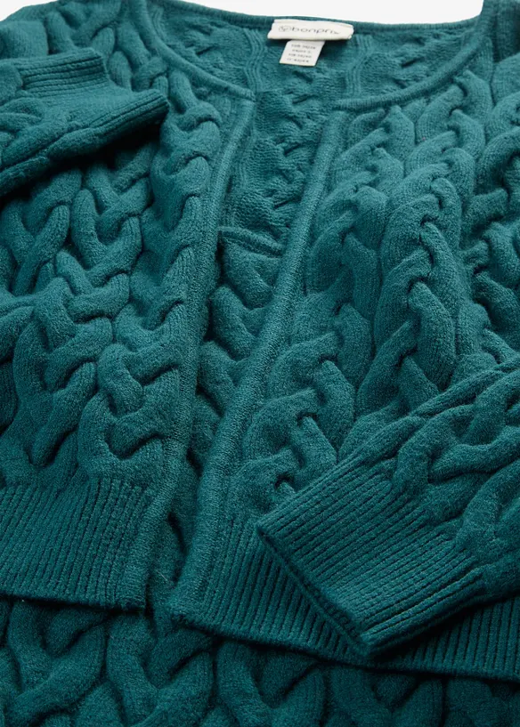 Strickkleid mit angesetztem Bolero - 2 in 1 Optik, bonprix