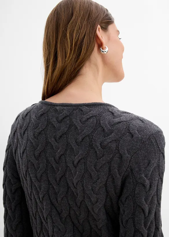 Robe en maille avec bol&eacute;ro, effet 2en1, bonprix