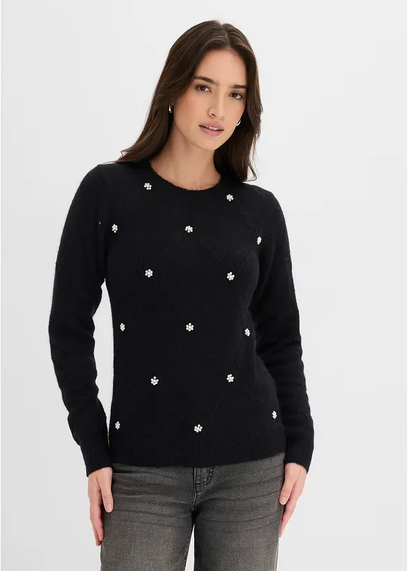 Pull &agrave; col rond, bonprix