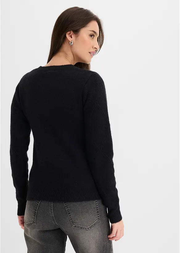 Pull &agrave; col rond, bonprix