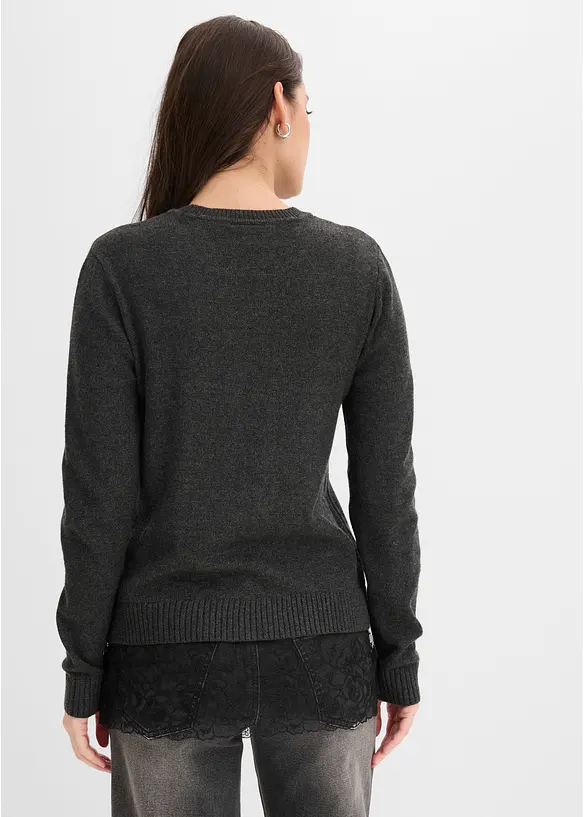Feinstrickpullover aus Viskose-Mix, bonprix
