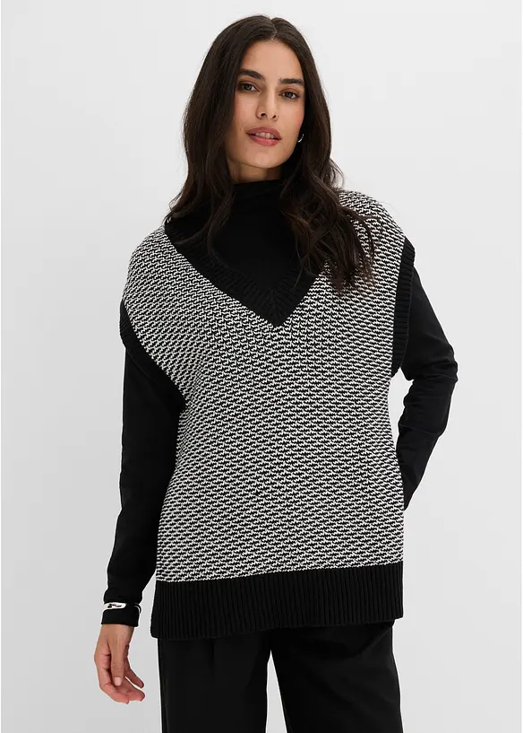 Pull sans manches oversize, bonprix
