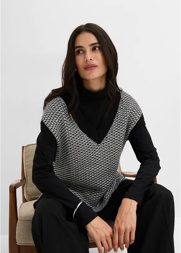 Pull sans manches oversize, bonprix