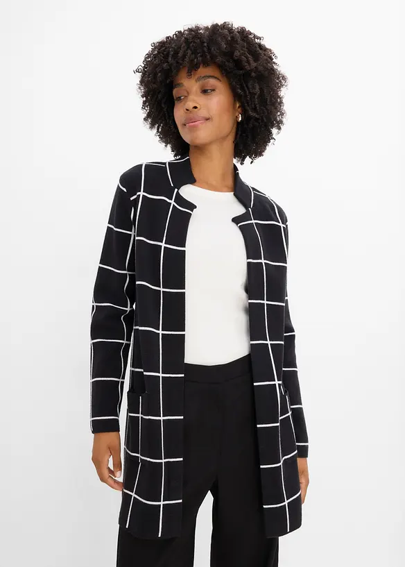 Gilet long en maille, bonprix