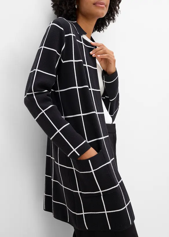 Gilet long en maille, bonprix