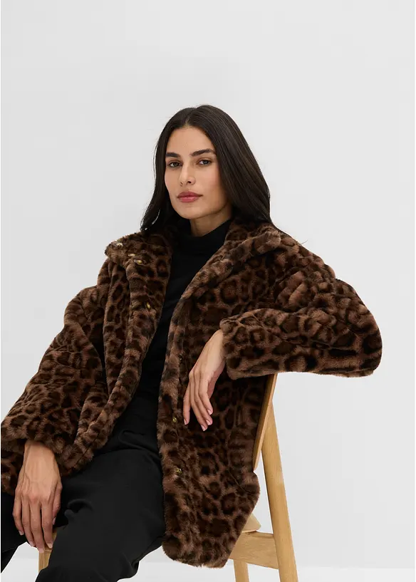 Veste en peluche, bonprix