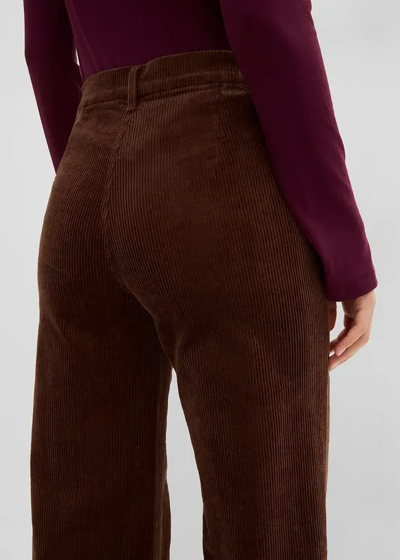 Pantalon en velours c&ocirc;tel&eacute; extensible, bonprix