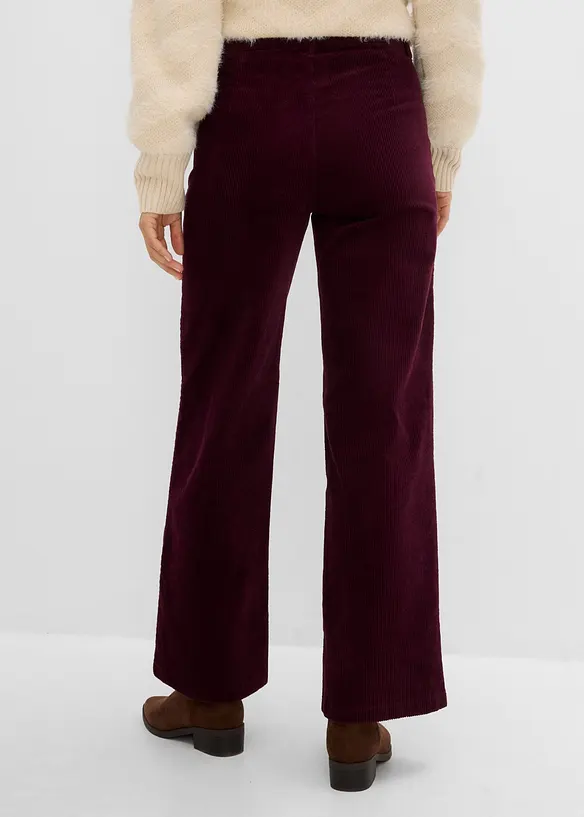Pantalon en velours c&ocirc;tel&eacute; extensible, bonprix