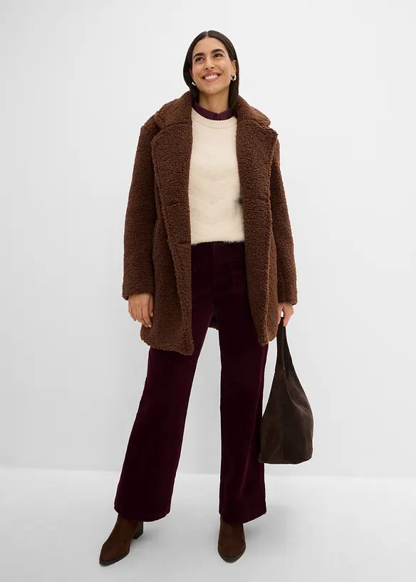 Pantalon en velours c&ocirc;tel&eacute; extensible, bonprix