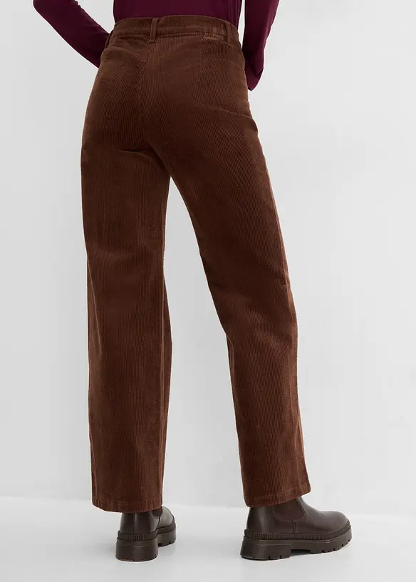 Pantalon en velours c&ocirc;tel&eacute; extensible, bonprix