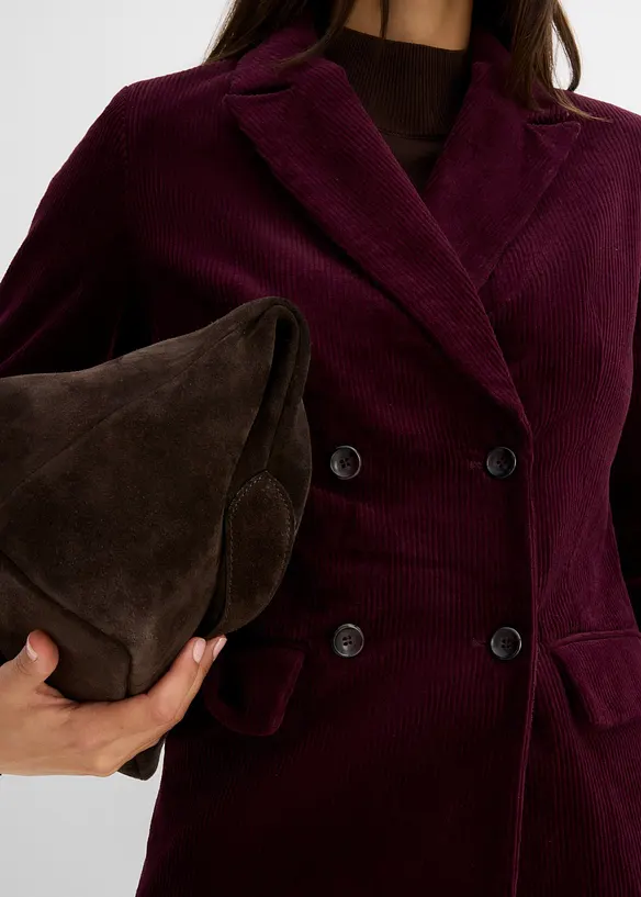 Blazer en velours c&ocirc;tel&eacute;, bonprix