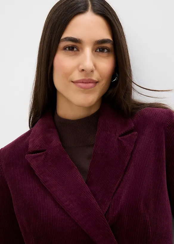 Blazer en velours c&ocirc;tel&eacute;, bonprix