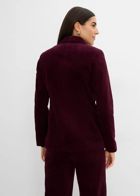 Blazer en velours c&ocirc;tel&eacute;, bonprix